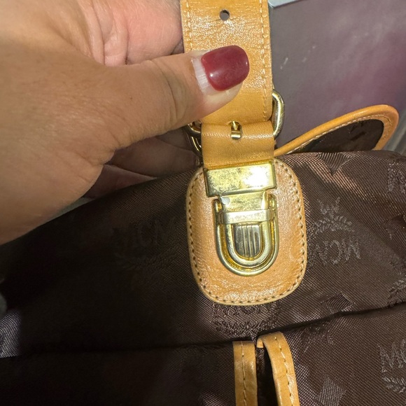MCM Brown and Tan Backpack main image 7